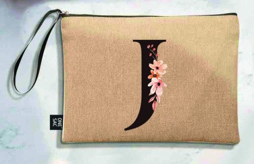 Tote bag letter j - wedding gifts